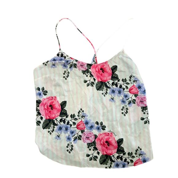 Victoria's Secret Tops - Victoria's Secret Pink and Blue Floral Cami XL